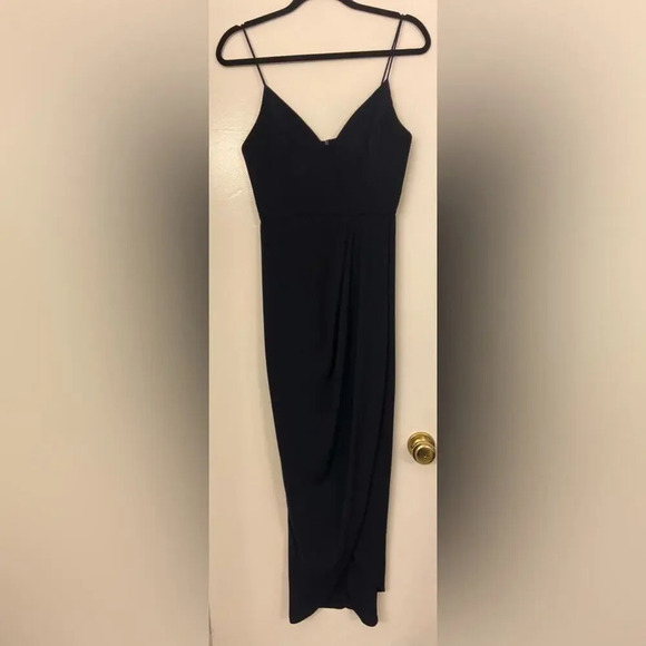 Shona Joy Core Cocktail  Maxi Dress Navy Size 6 - Picture 3 of 6